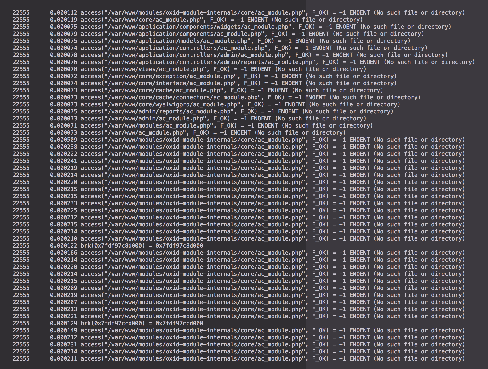 Apache Segmentation Fault Debugging