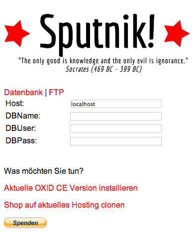 automatische Installation und Backups mit Sputnik!