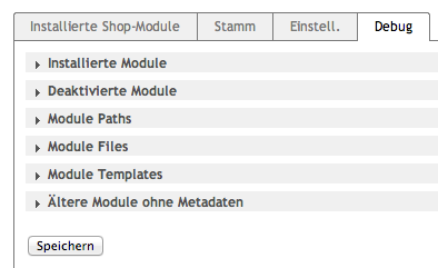 OXID Module Debug-Modul